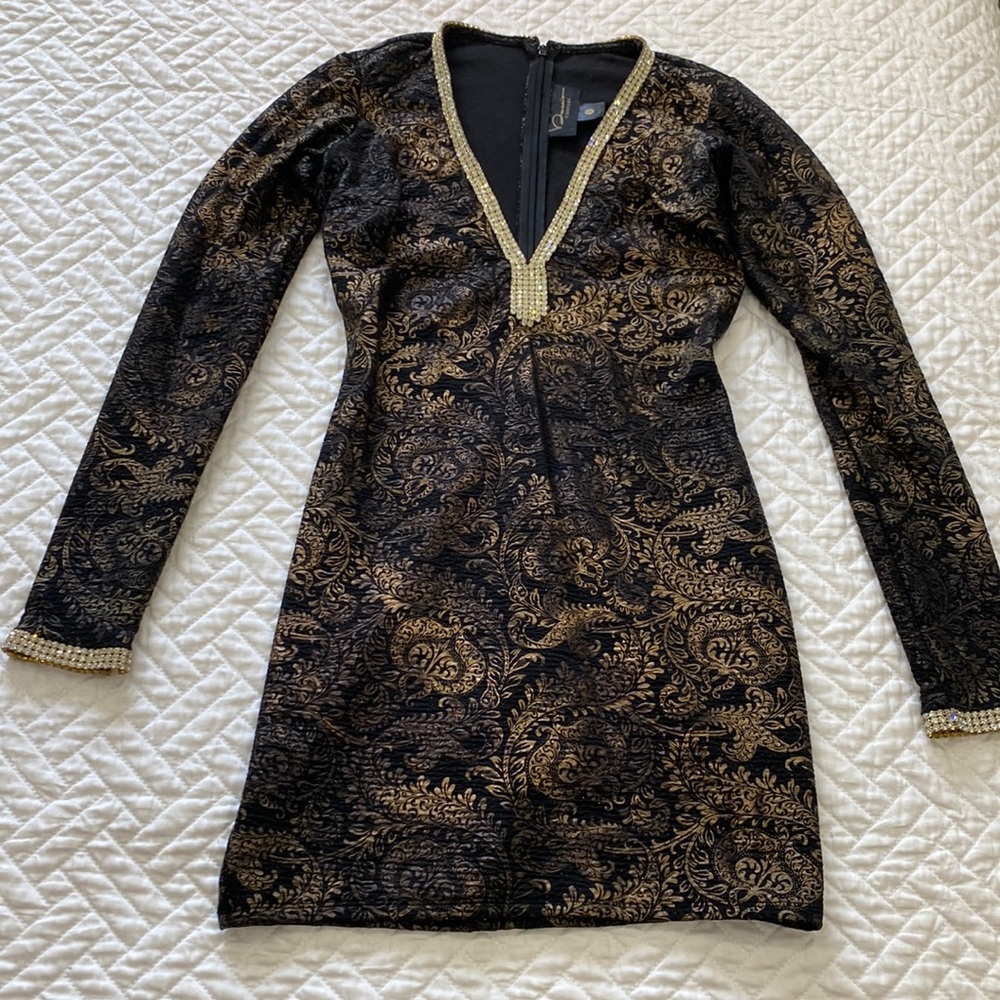 Baccio couture dress brown size small